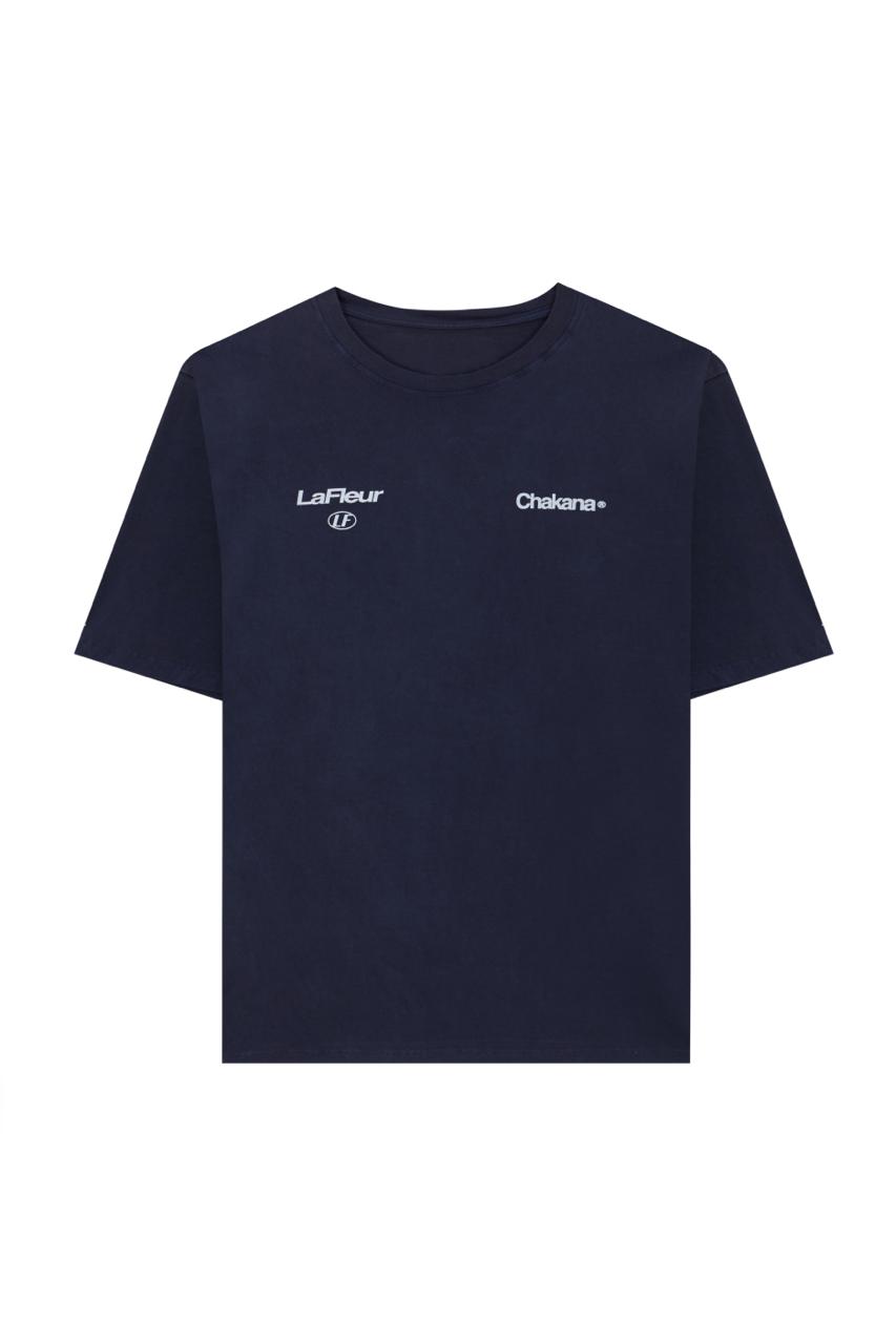 La Fleur Tee - Navy Blue